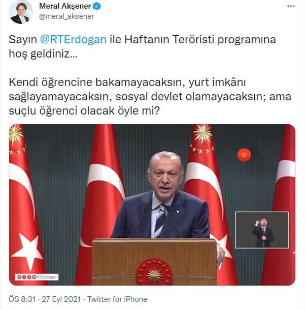 meral akşener tayyip erdoğan