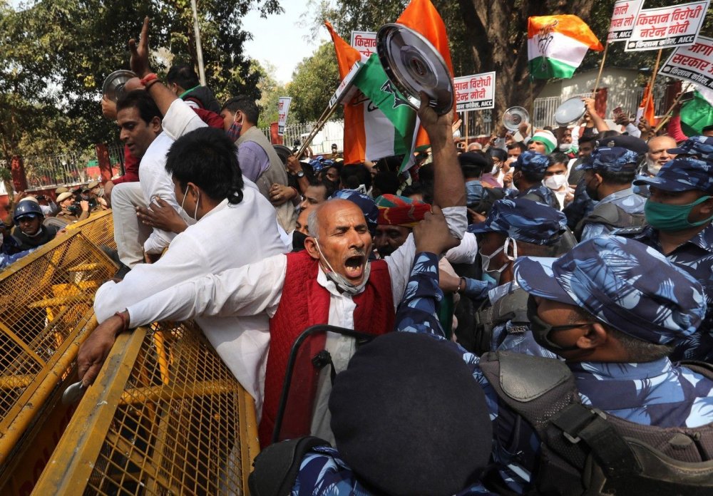 Toplumsal-Hindistan Ulusal Kongresi-Protesto