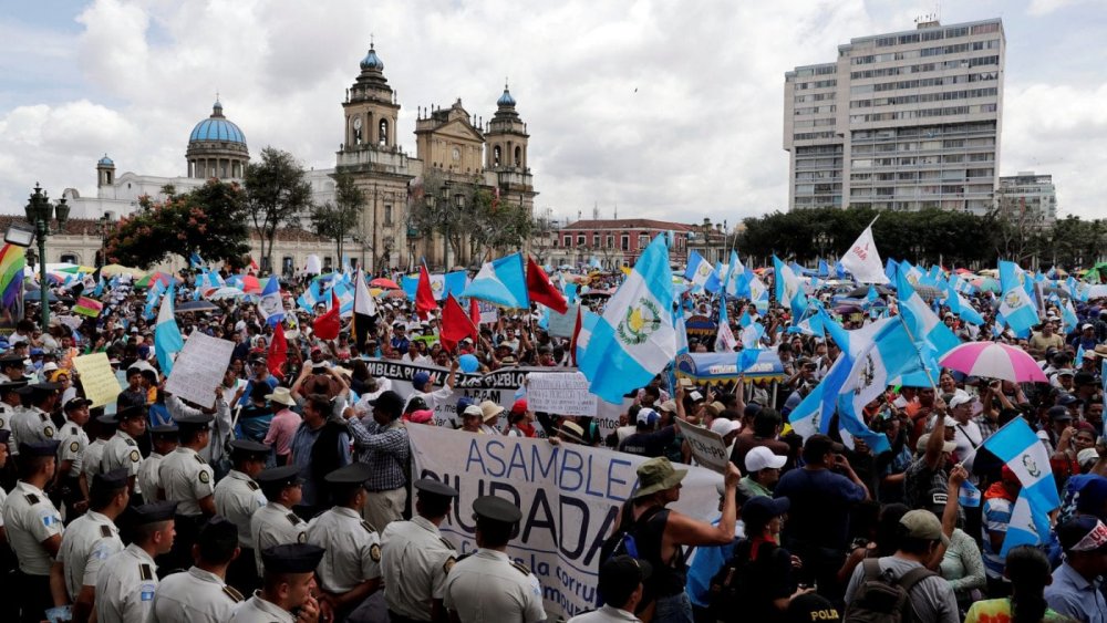 Guatemala halk eylem giyotin